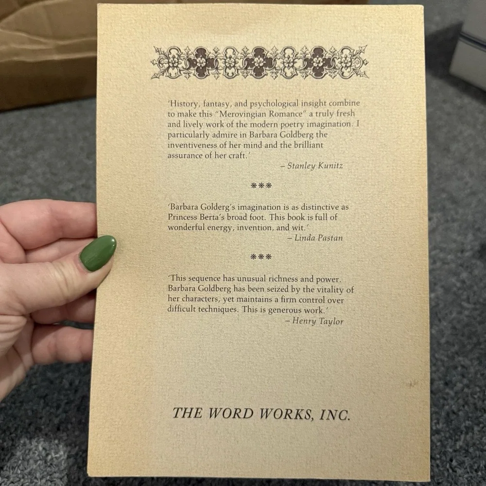 Berta Broadfoot & Pepin The Short: A Merovingian Romance Goldberg SIGNED Fairy‎